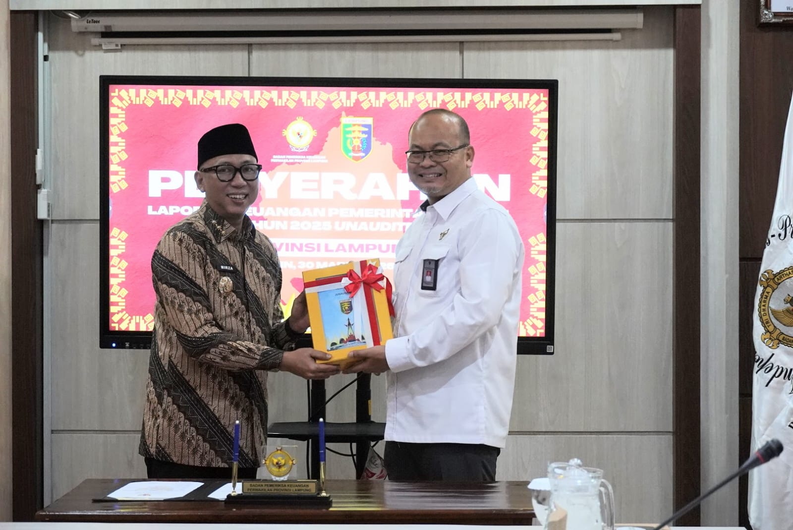 Konsisten Jaga Akuntabilitas, Pemprov Lampung Serahkan LKPD 2025 Tepat Waktu
