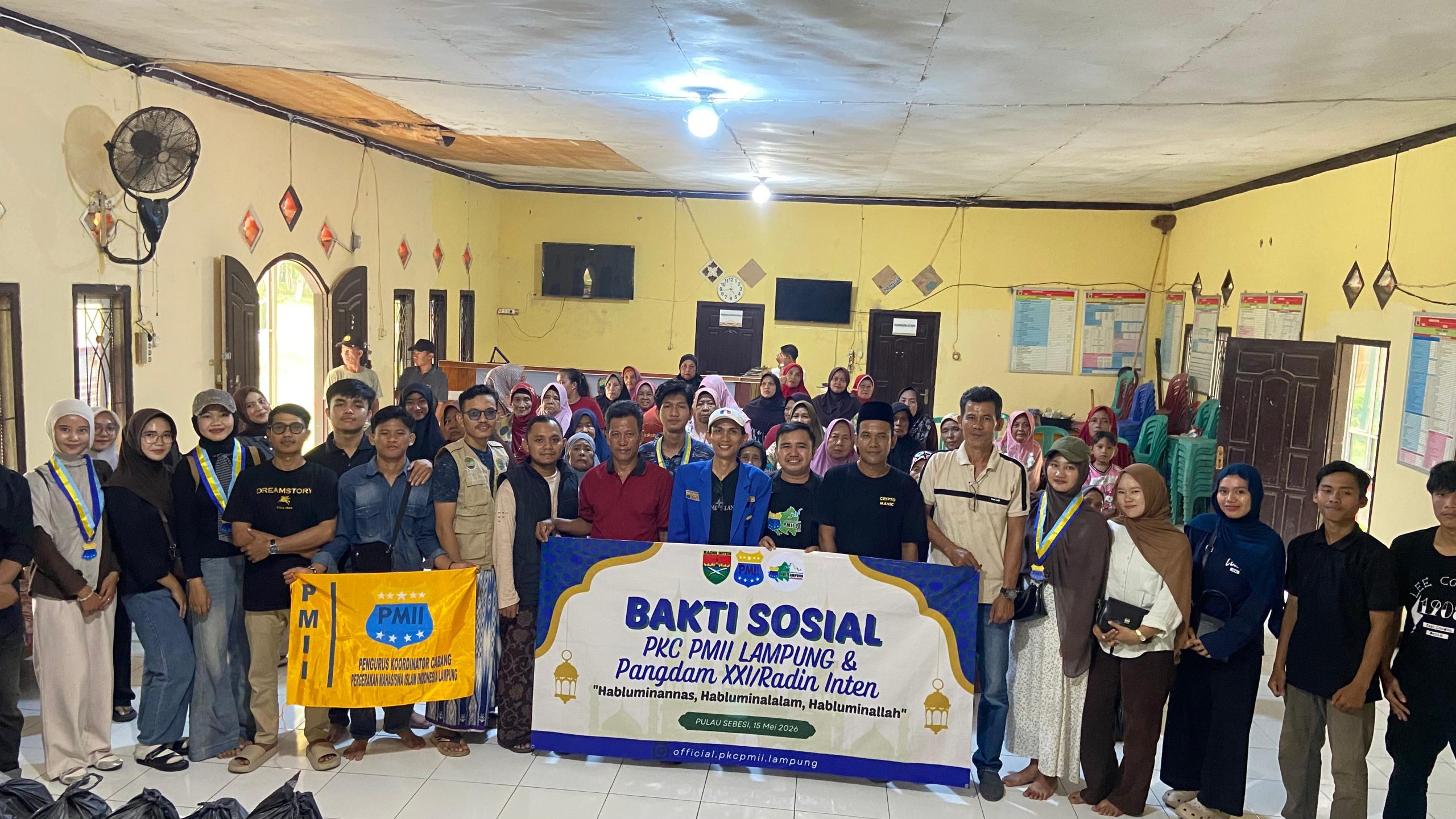 PKC PMII Lampung Gelar Movement Gathering dan Bakti Sosial di Desa Tejang Pulai Sebesi, serta Shodaqoh Oksigen, Angkat Nilai Tri Hablum